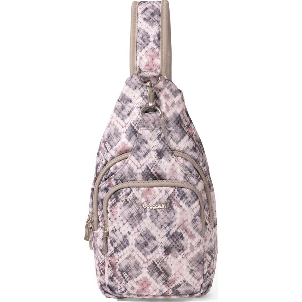 Baggallini Central Park Sling Bag In Boa Print