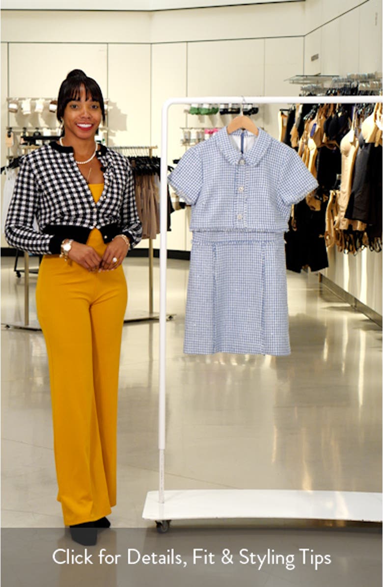 Daisy Fray Tweed Minidress, sales video thumbnail