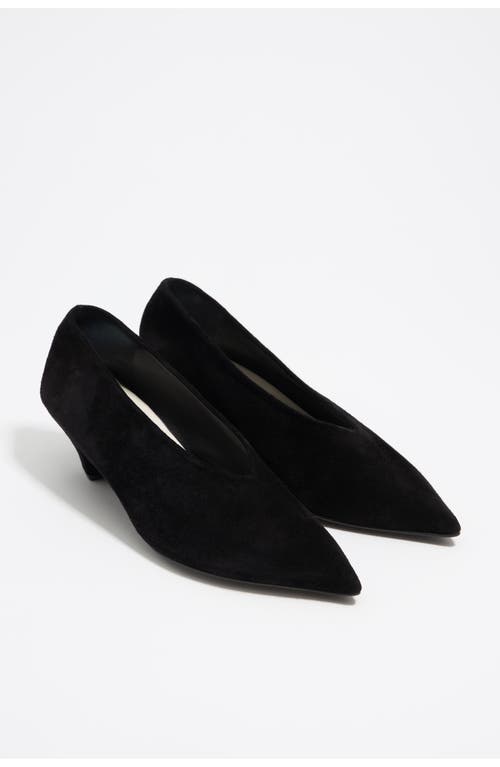 Bimba Y Lola Leather Medium Heel Court Shoe In Multi