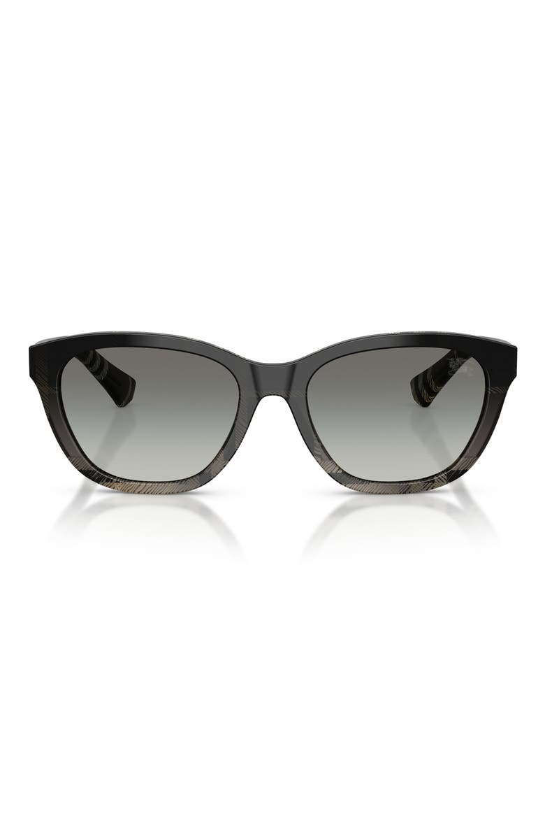 54mm Rectangle Sunglasses, Main, color, CHECK GREY GRADIENT