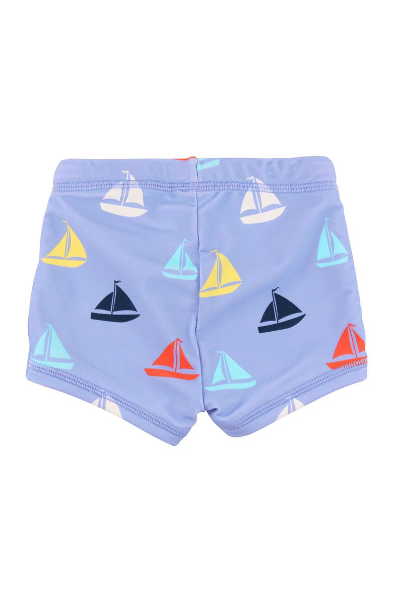 RuggedButts Boys UPF50+ Swim Shorties, Alternate, color, Down By The Bay