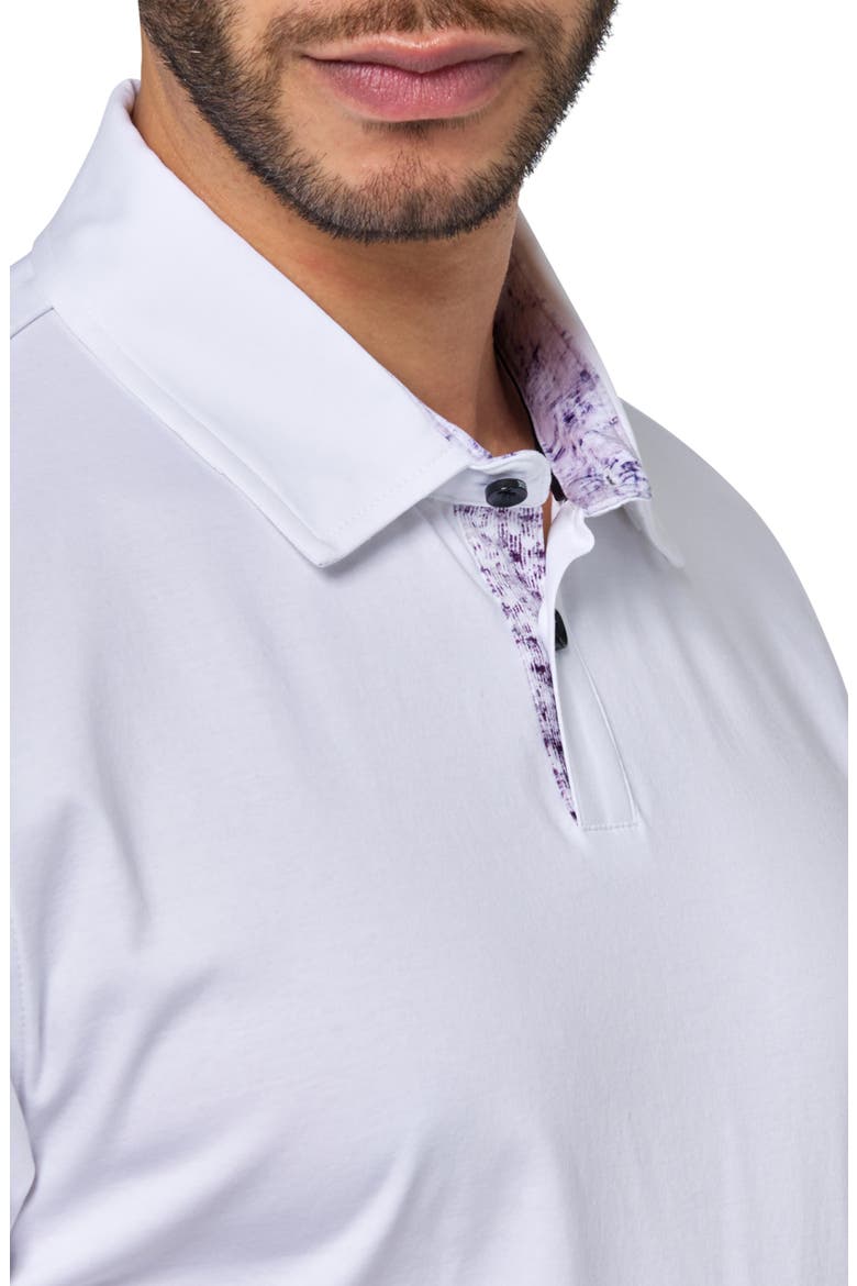 Slim Fit Solid Short Sleeve Polo, Alternate, color, WHITE