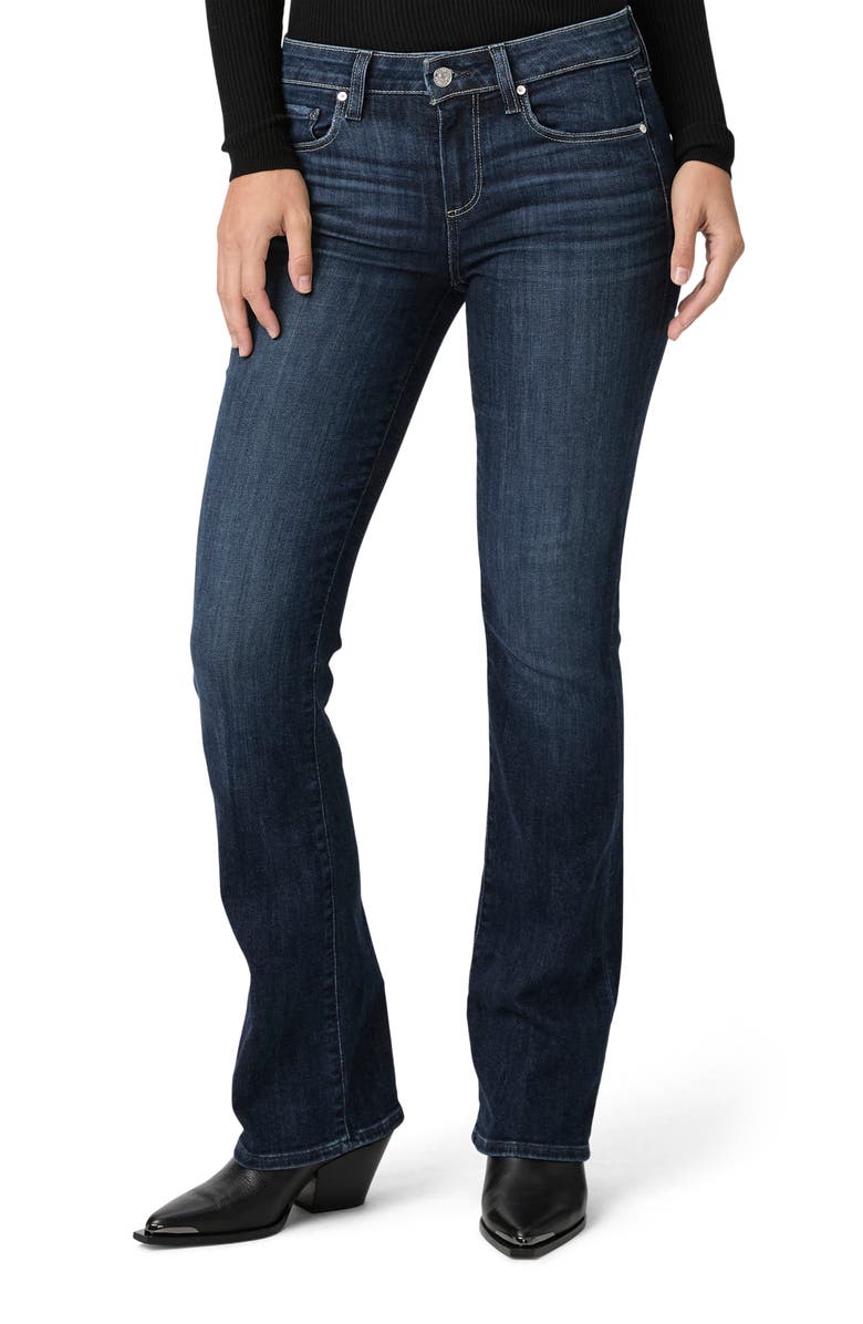 PAIGE Manhattan Mid Rise Bootcut Jeans, Main, color, 