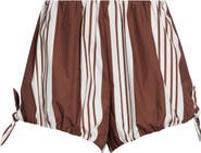 POSSE Rosie Stripe Bubble Hem Shorts