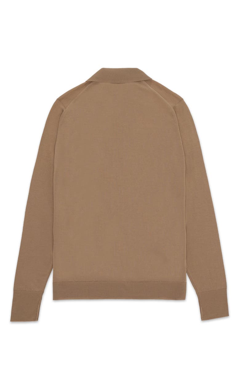 Fortela Dorset Long Sleeve Polo Shirt, Alternate, color, Camel