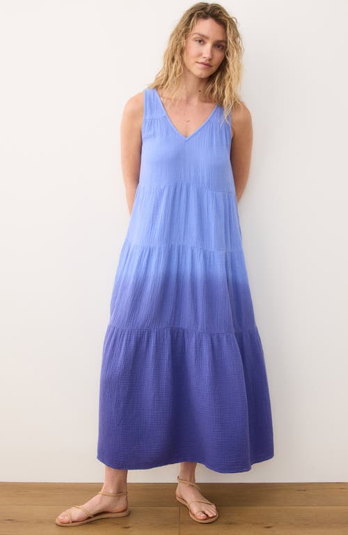 Marine Layer Corinne Sleeveless Double Cloth Cotton Maxi Dress