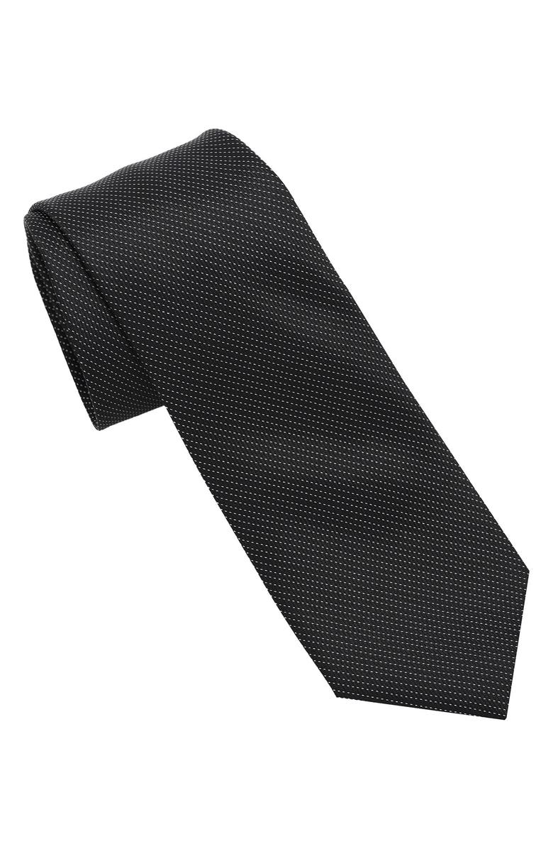 DKNY Pin Stripe Tie, Main, color, Black/White
