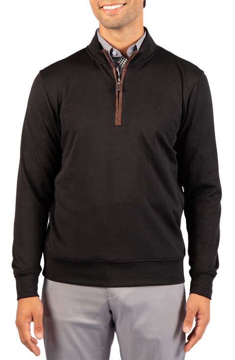 Ottoman Rib Quarter Zip Sweater