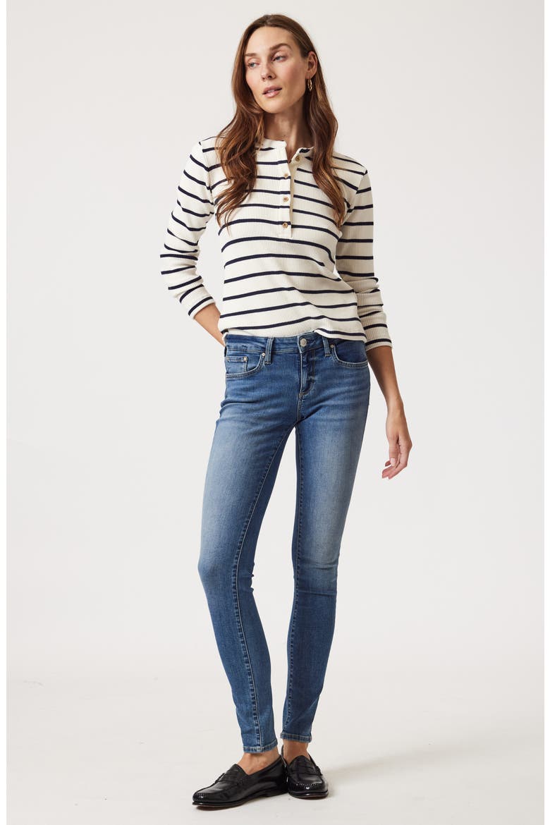 Alexa Skinny Jeans, Alternate, color, DARK BRUSHED TRIBECA