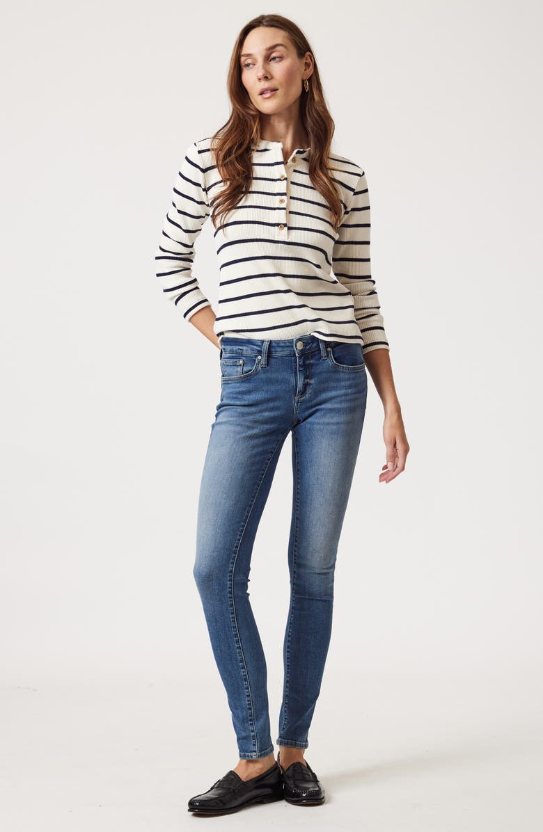 Mavi Jeans Alexa Skinny Jeans, Alternate, color, Dark Brushed Tribeca