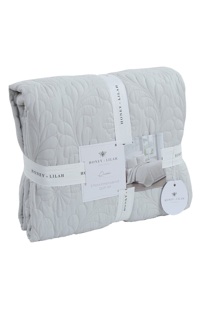 ARTISAN 34 Garment Washed Comforter & Pillow Sham Set, Alternate, color, Grey