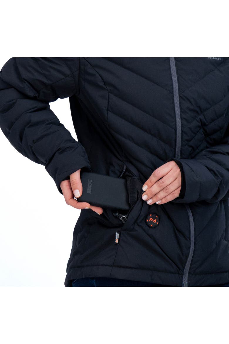 Crest Natural Down Heated Jacket, Alternate, color, Black