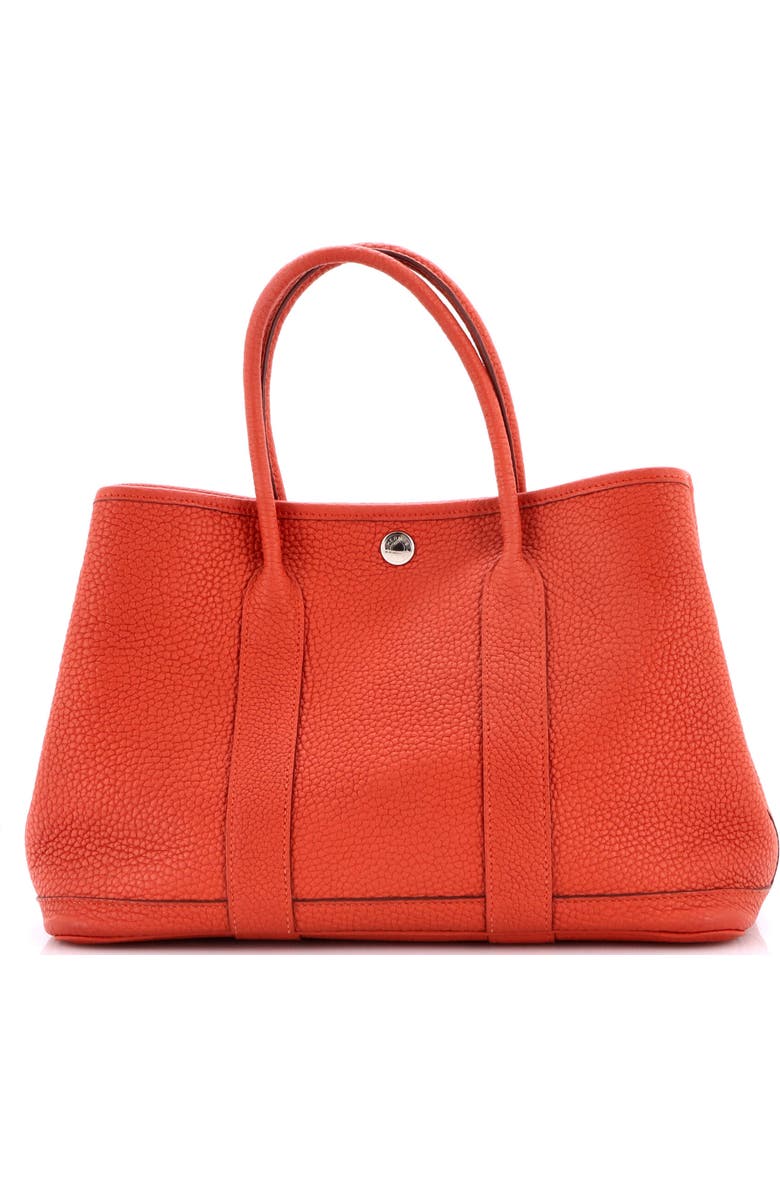 Pre-Owned Hermes Garden Party Tote Leather 30, Main, color, Terre Battue