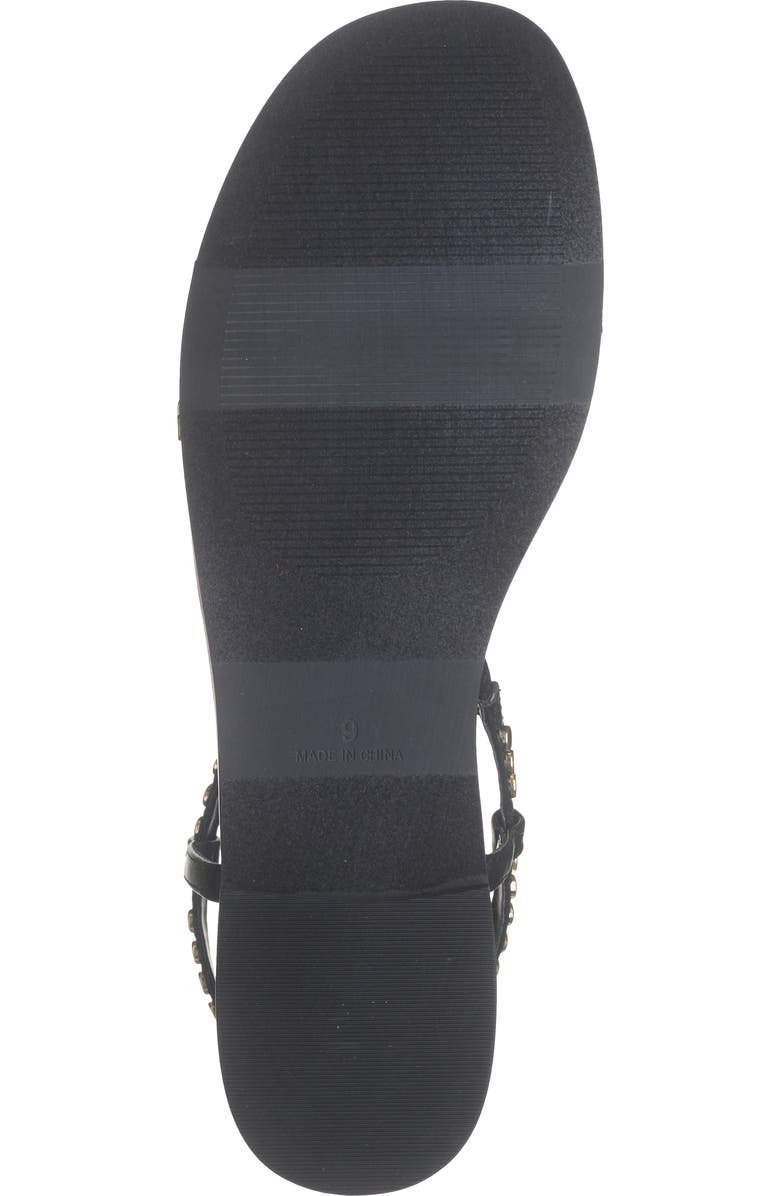 Abound Rora Flat Stud Sandal, Alternate, color, Black