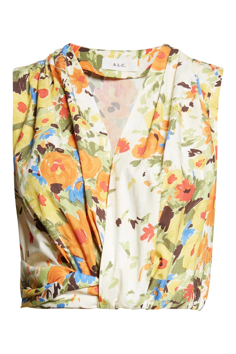 Brooklyn Cotton Top, Alternate, color, BUTTER/ POPPY MULTI