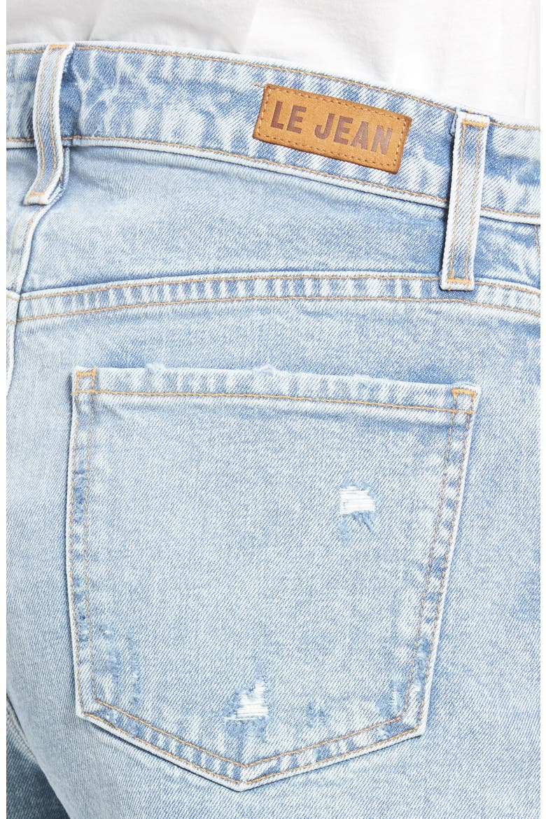 High Waist Denim Cutoff Shorts, Alternate, color, ANAIS DISTRESSED WASH