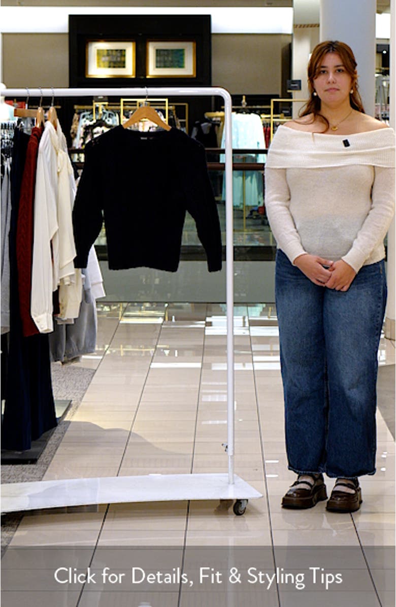 x Sara Walker Miranda Velvet Pointelle Sweater, sales video thumbnail