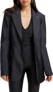 Good American High Shine Compression Sculpted Blazer