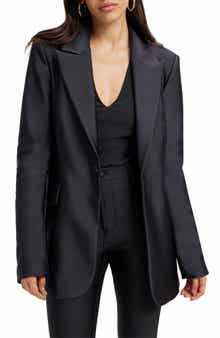 Good American High Shine Compression Sculpted Blazer