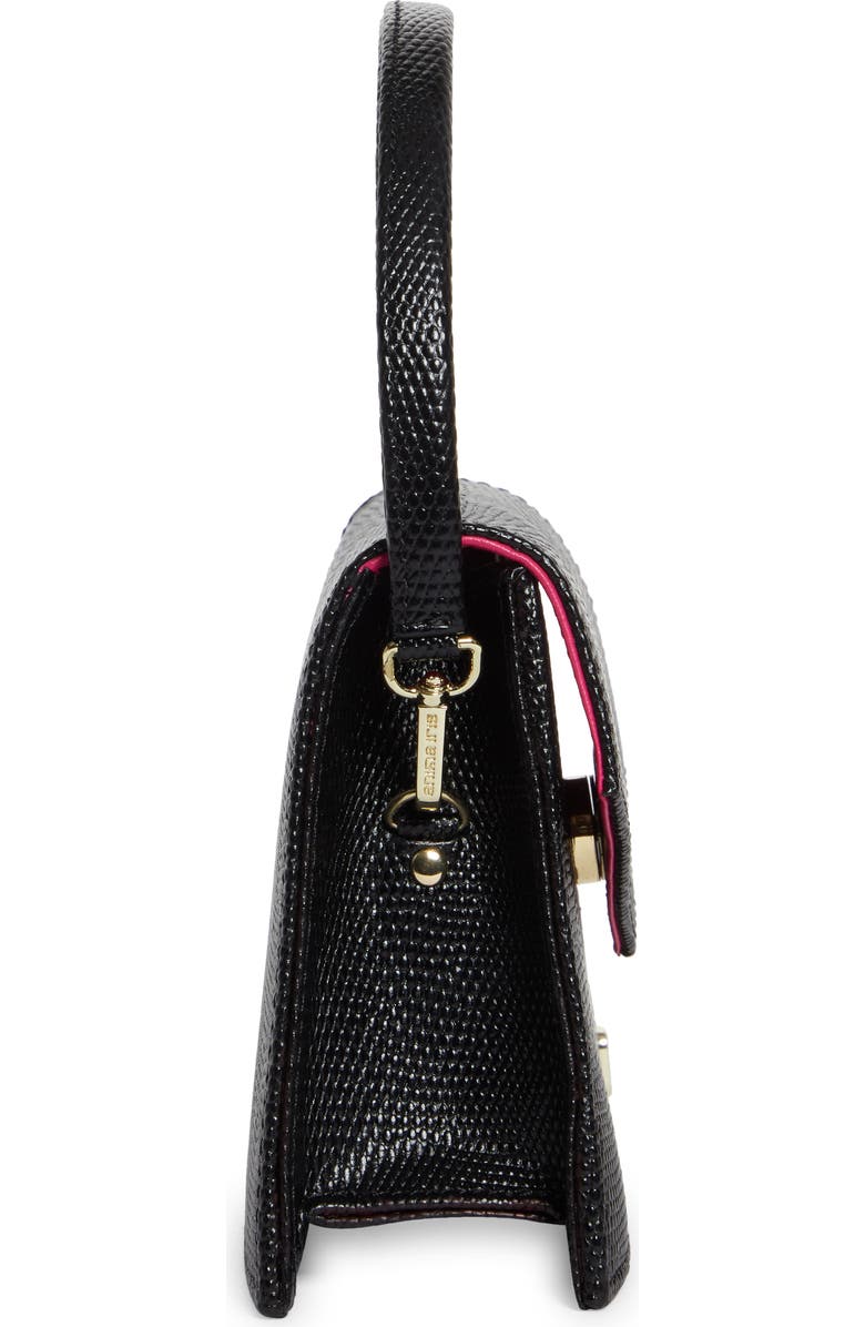 Anima Iris Zaza Lizard Embossed Leather Top Handle Bag, Alternate, color,