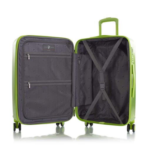Heys America Astro Iridescent 26" Medium Check In Spinner Luggage In Green