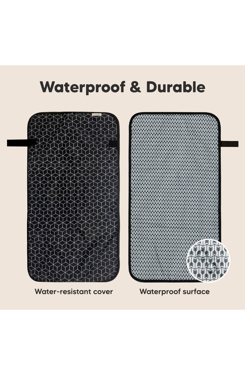 KeaBabies Swift Diaper Changing Pad, Alternate, color, Black Geo