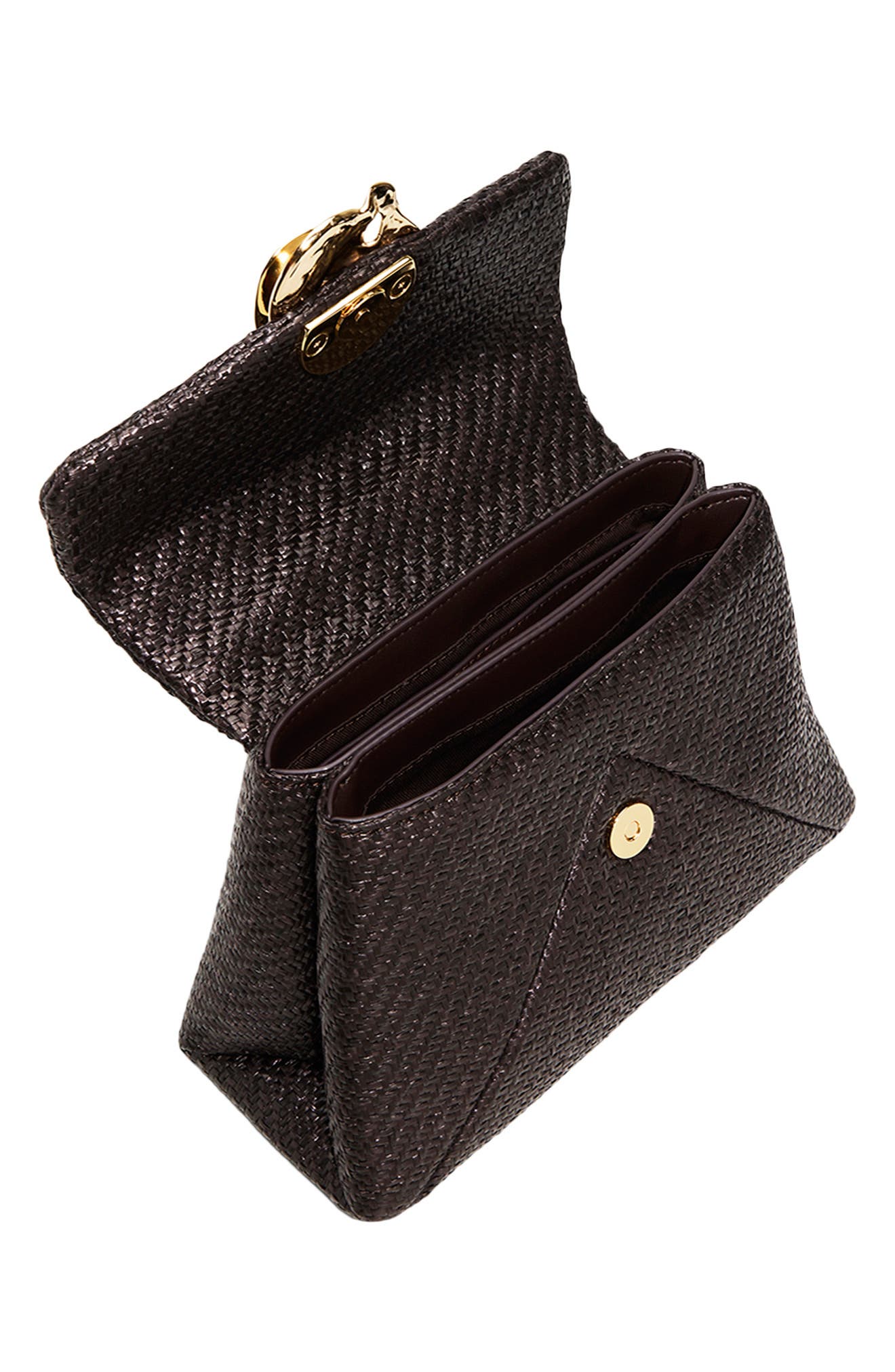 Poppy Rose 2.0 Woven Handbag, Alternate, color, DARK BROWN