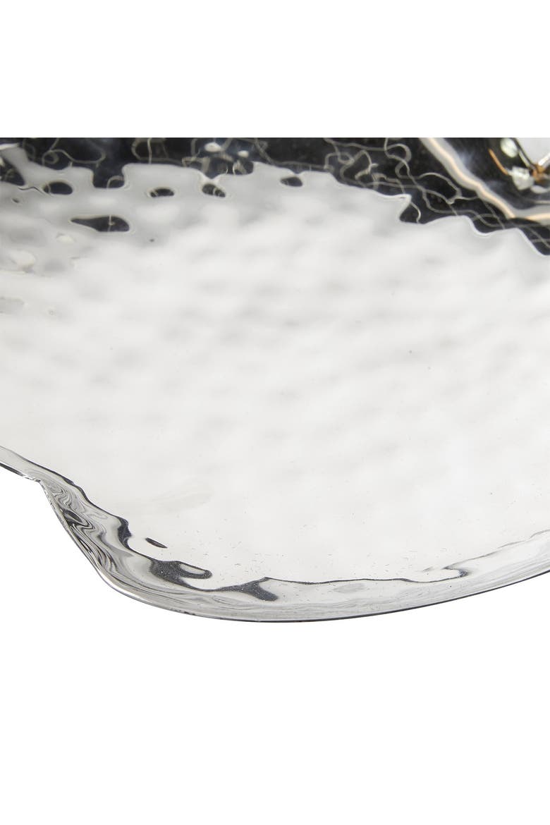 Silver Metal Apple Fruit Tray - Set of 3, Alternate, color, SILVER