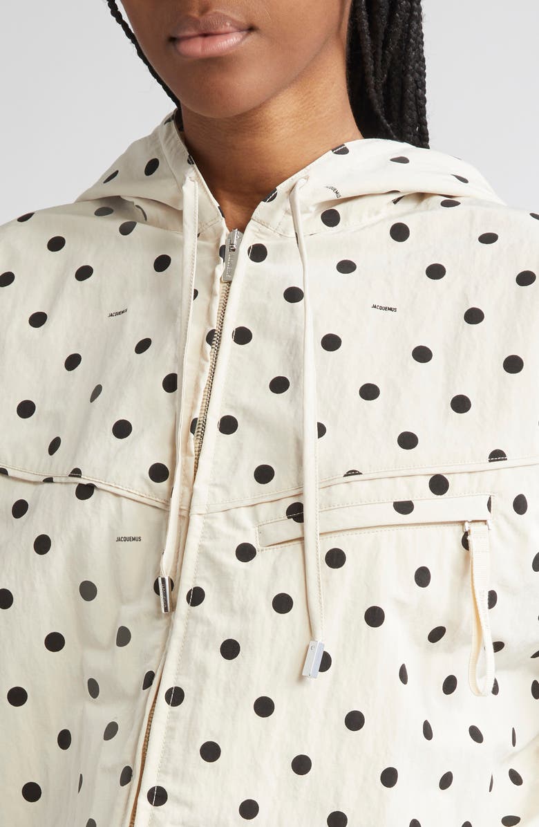 Jacquemus The Bateau Polka Dot Windbreaker, Alternate, color,