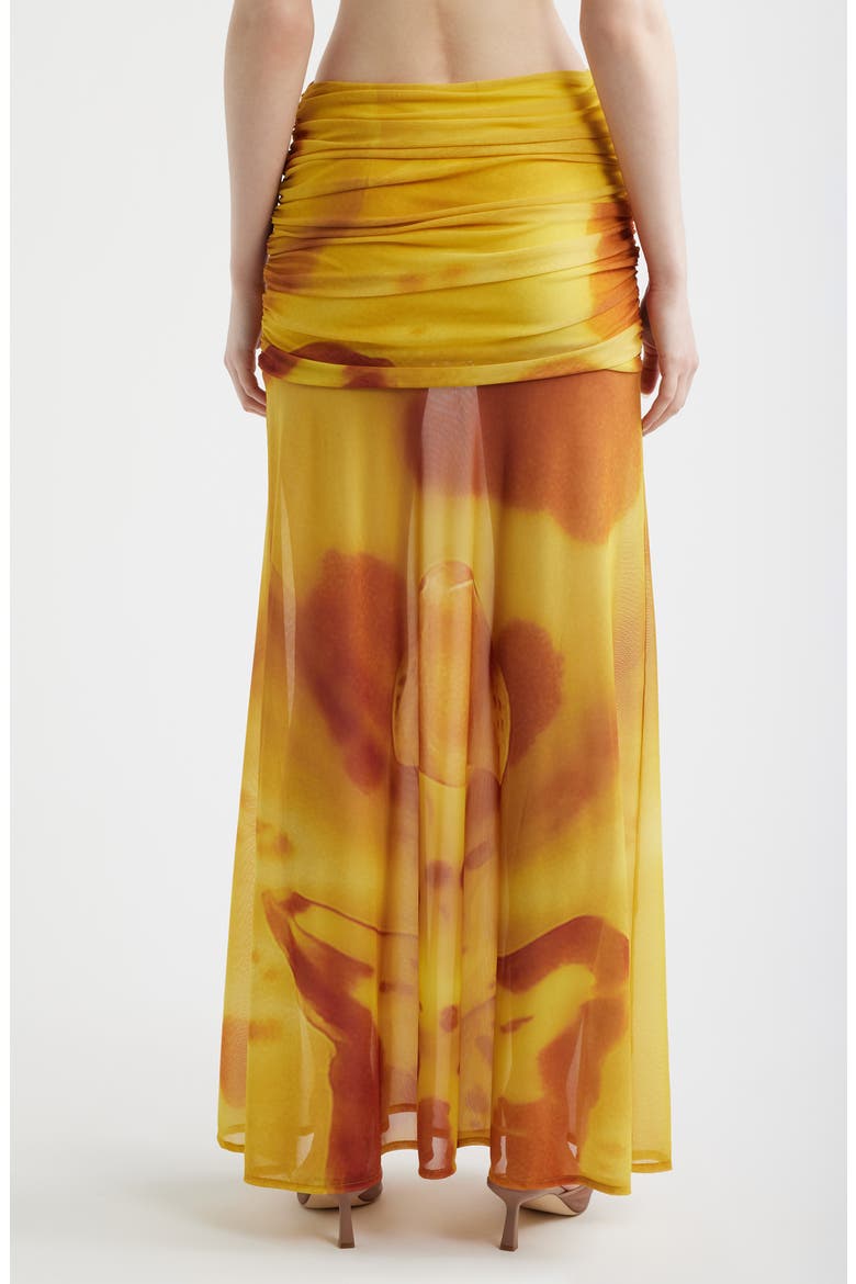 Susurro Print Semi Sheer Maxi Skirt, Alternate, color, SOLEIL