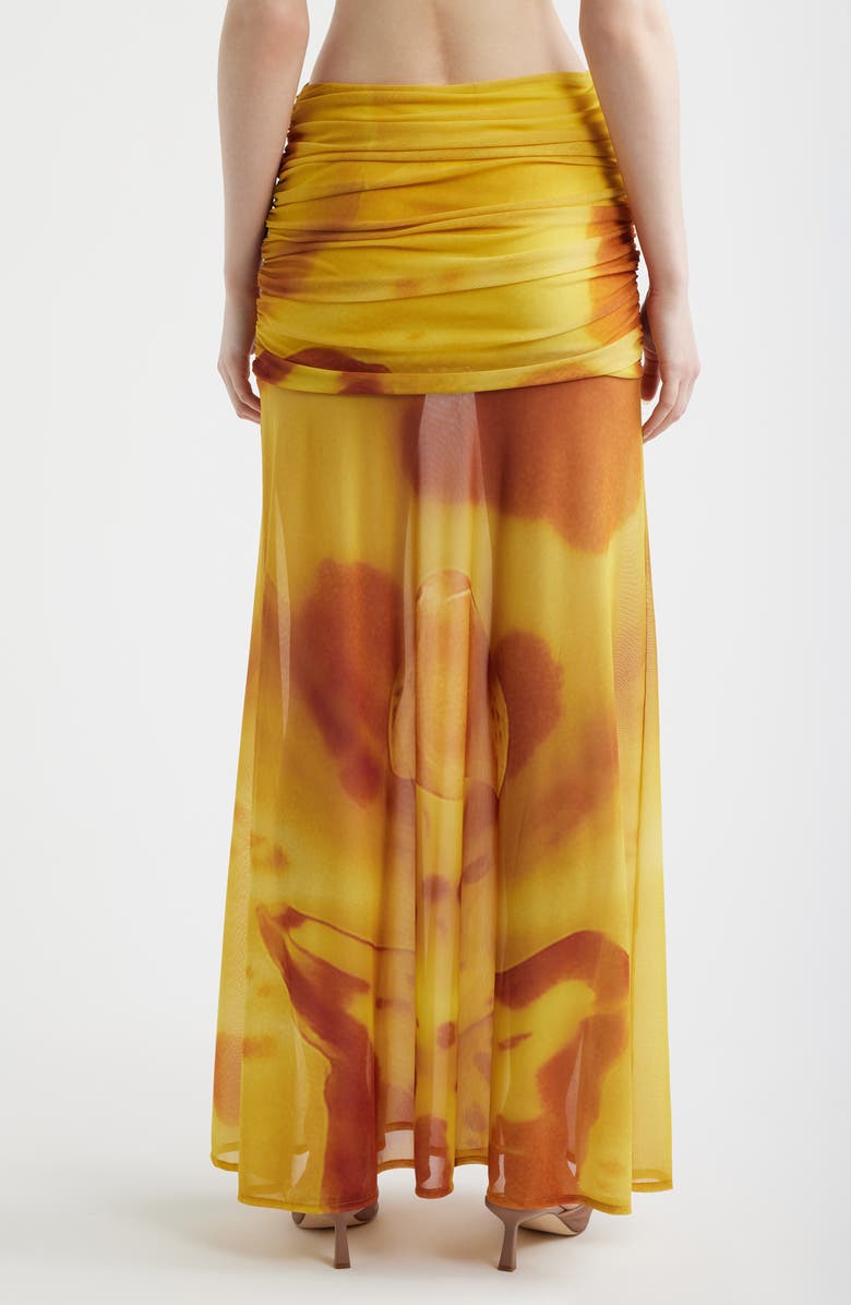 Feners Susurro Print Semi Sheer Maxi Skirt, Alternate, color, Soleil