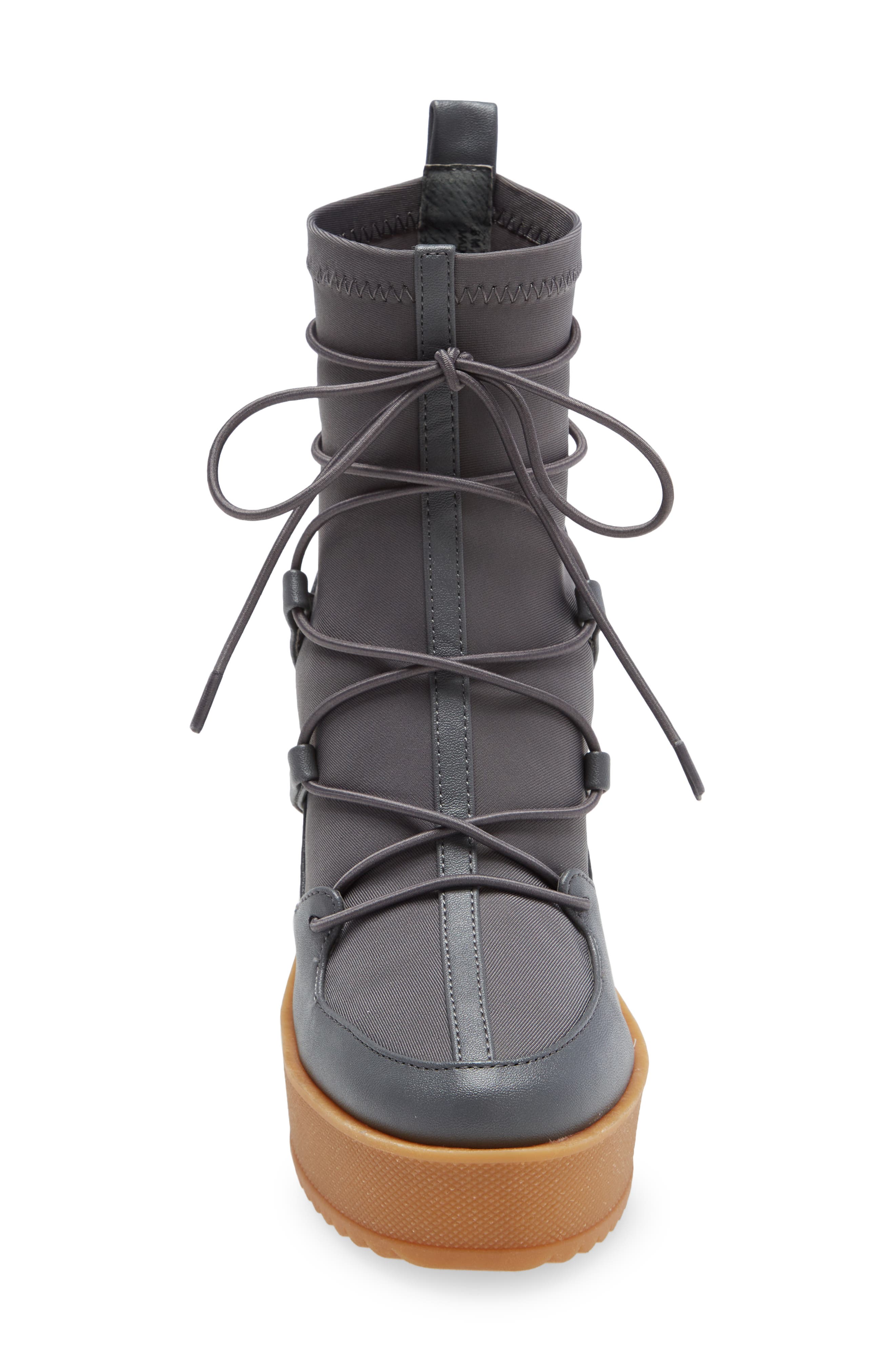 Atomic Wedge Lace-Up Bootie, Alternate, color, GREY MULT