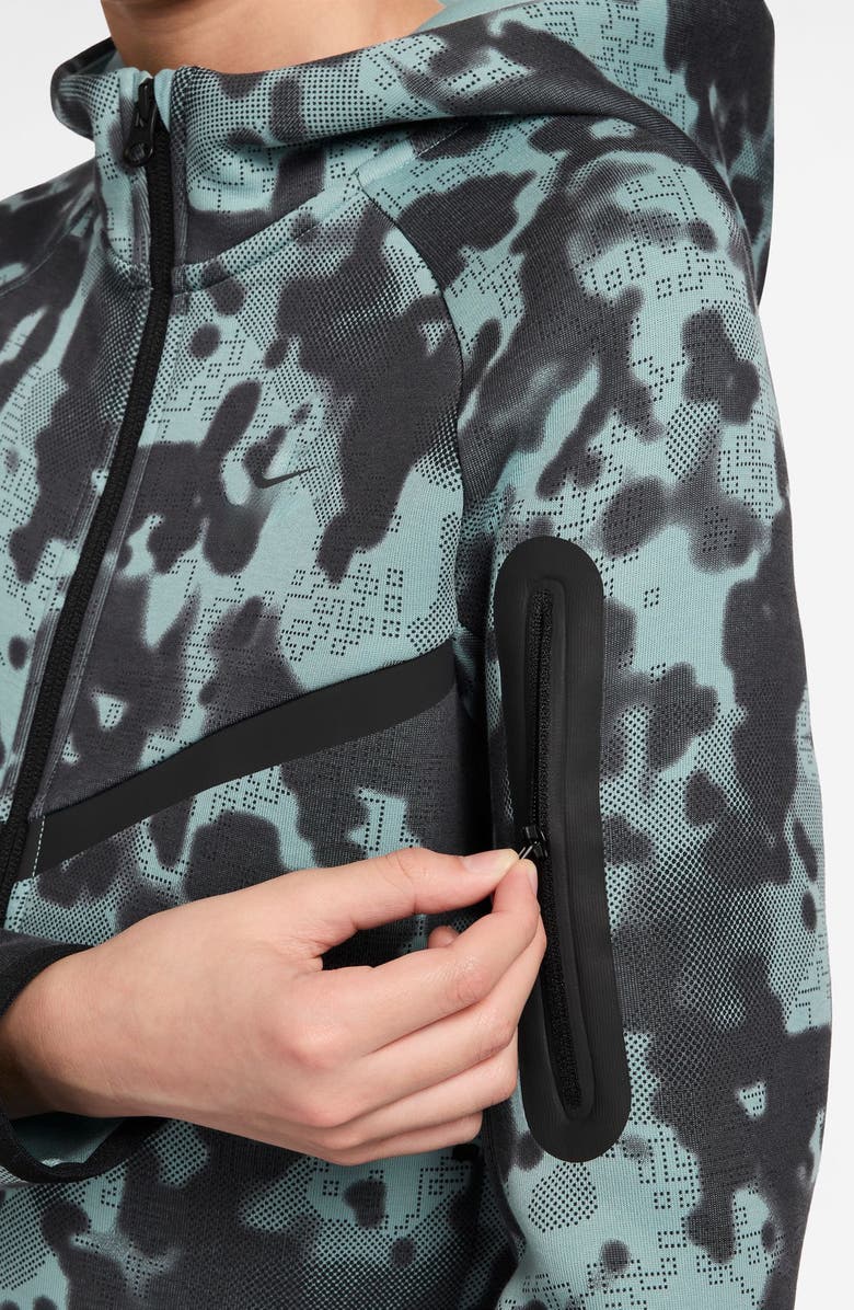 Nike Kids' Sportswear Tech Fleece Zip Hoodie, Alternate, color, Cannon/ Cannon/ Black/ Black