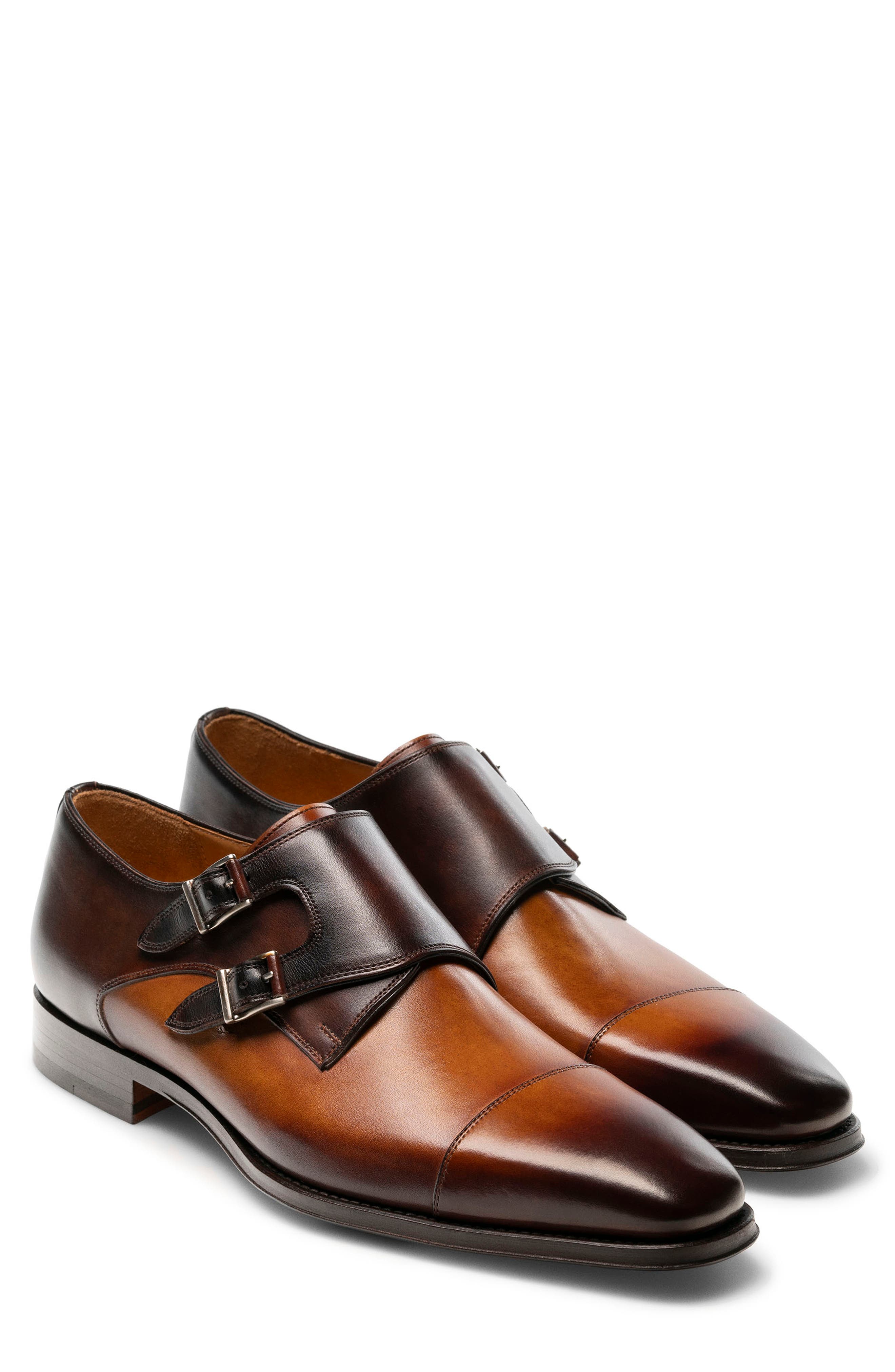 Magnanni Jaden Water Resistant Monk Shoe, Main, color, 