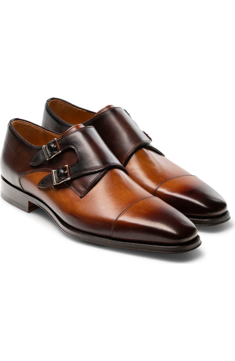 Magnanni Jaden Water Resistant Monk Shoe, Main, color,