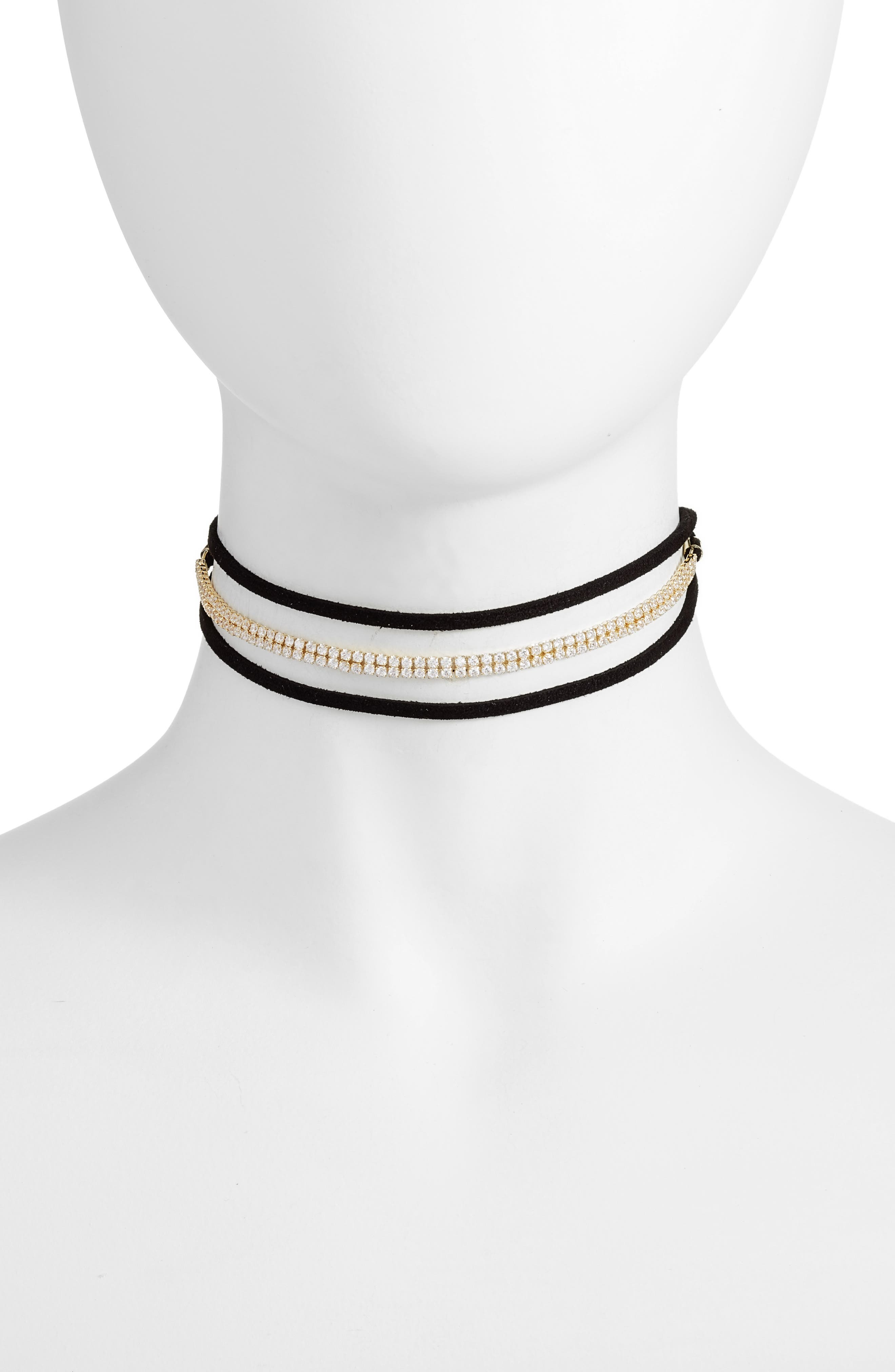 CZ by Kenneth Jay Lane Wrap Choker