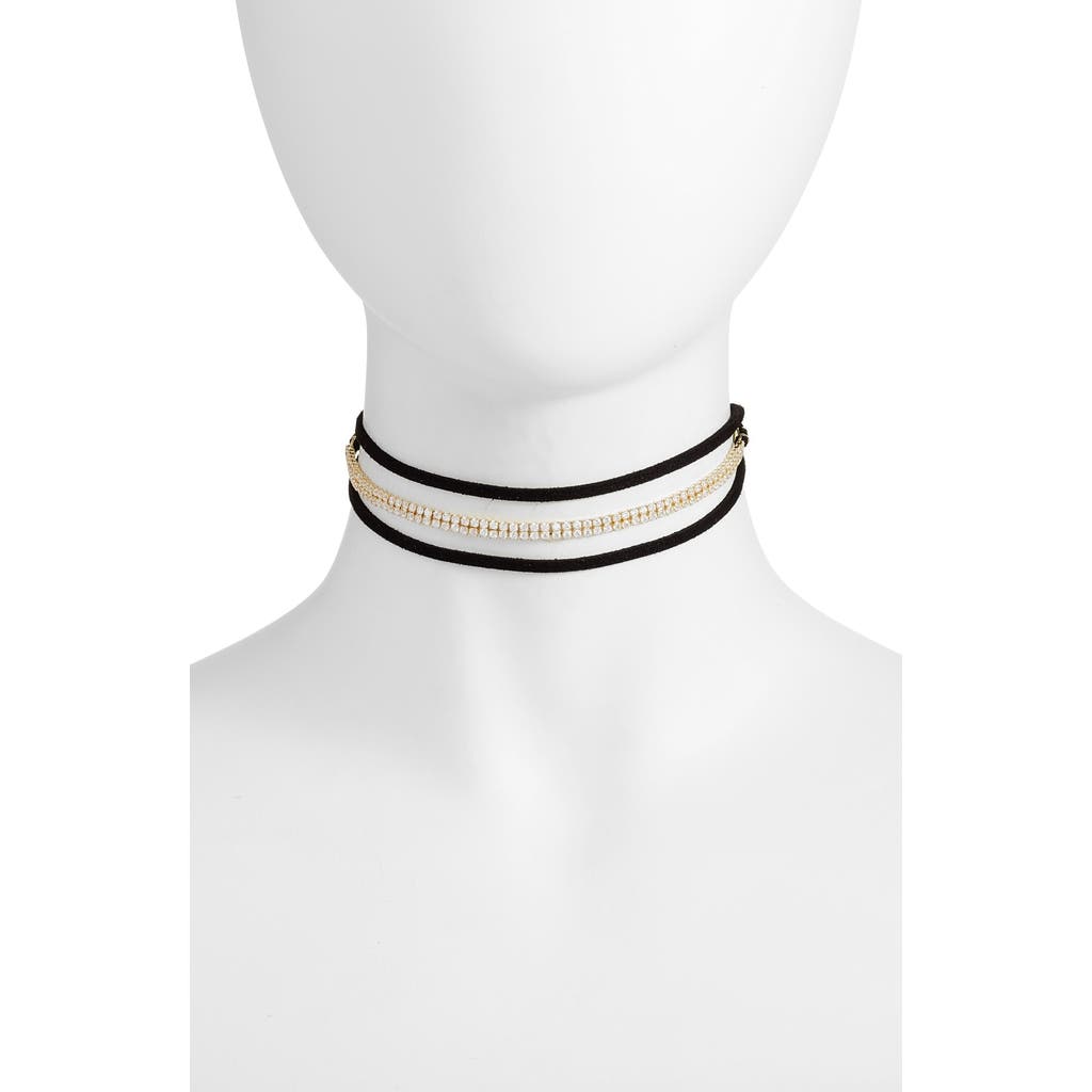 Cz By Kenneth Jay Lane Wrap Choker In Gold