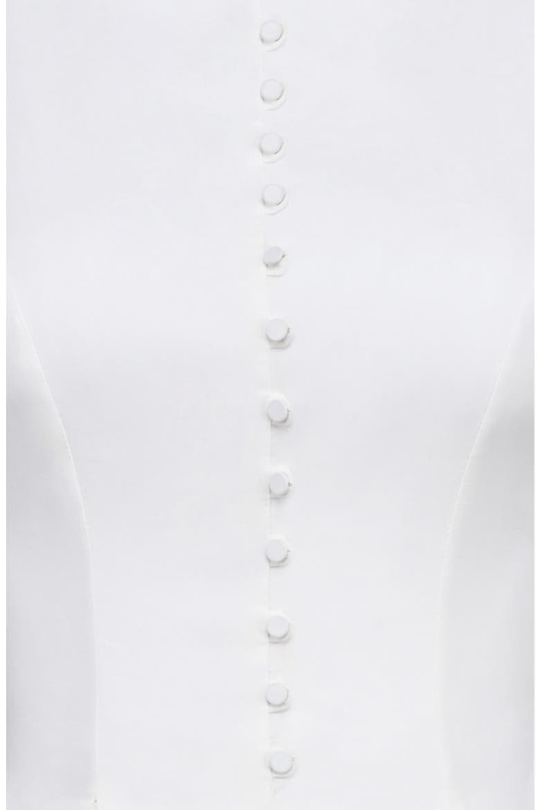 Azalina Pleated Cotton Midi Dress, Alternate, color, WHITE