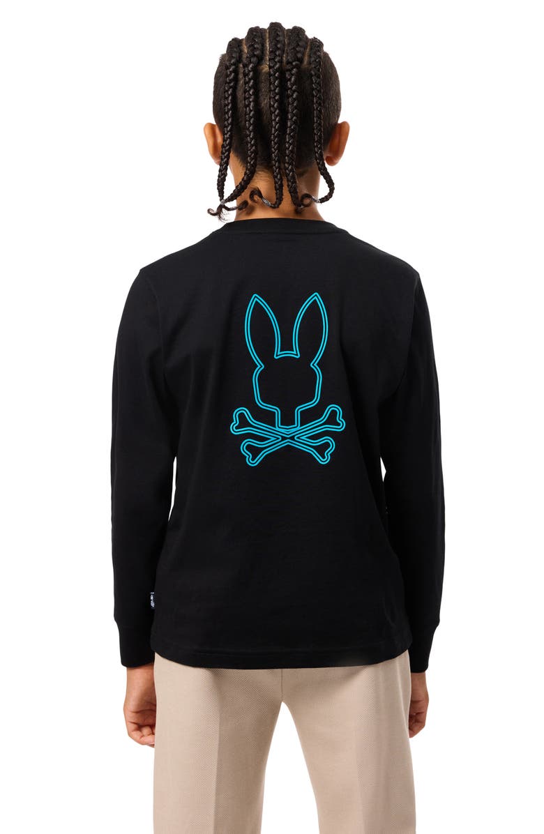 Psycho Bunny Kids' Richardson Long Sleeve Cotton Graphic T-Shirt, Alternate, color, 