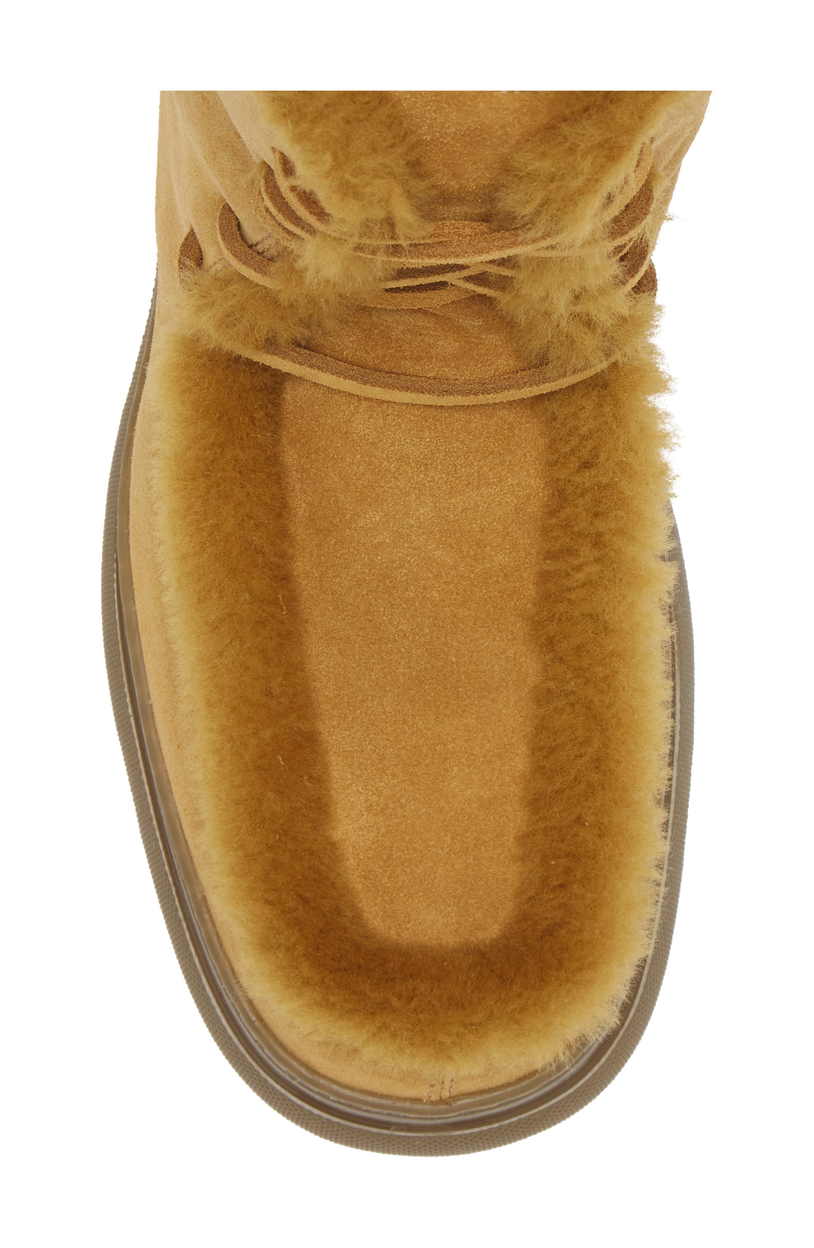 Burberry Genuine Shearling Creeper Boot, Alternate, color, 