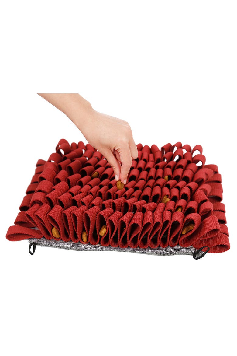 'Sniffer Grip' Interactive Anti-Skid Pet Snuffle Mat, Alternate, color, RED
