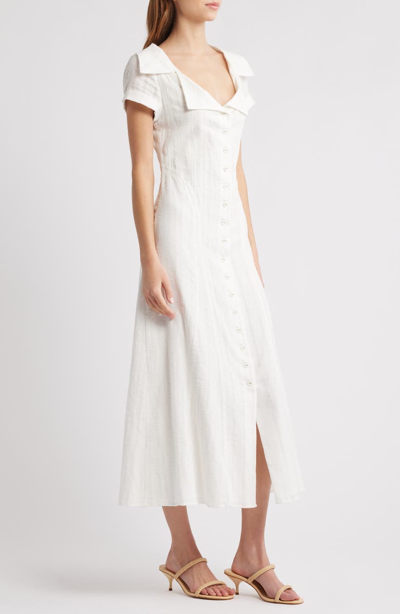 Cult Gaia Jeanie Cotton Shirtdress, Alternate, color, Off White