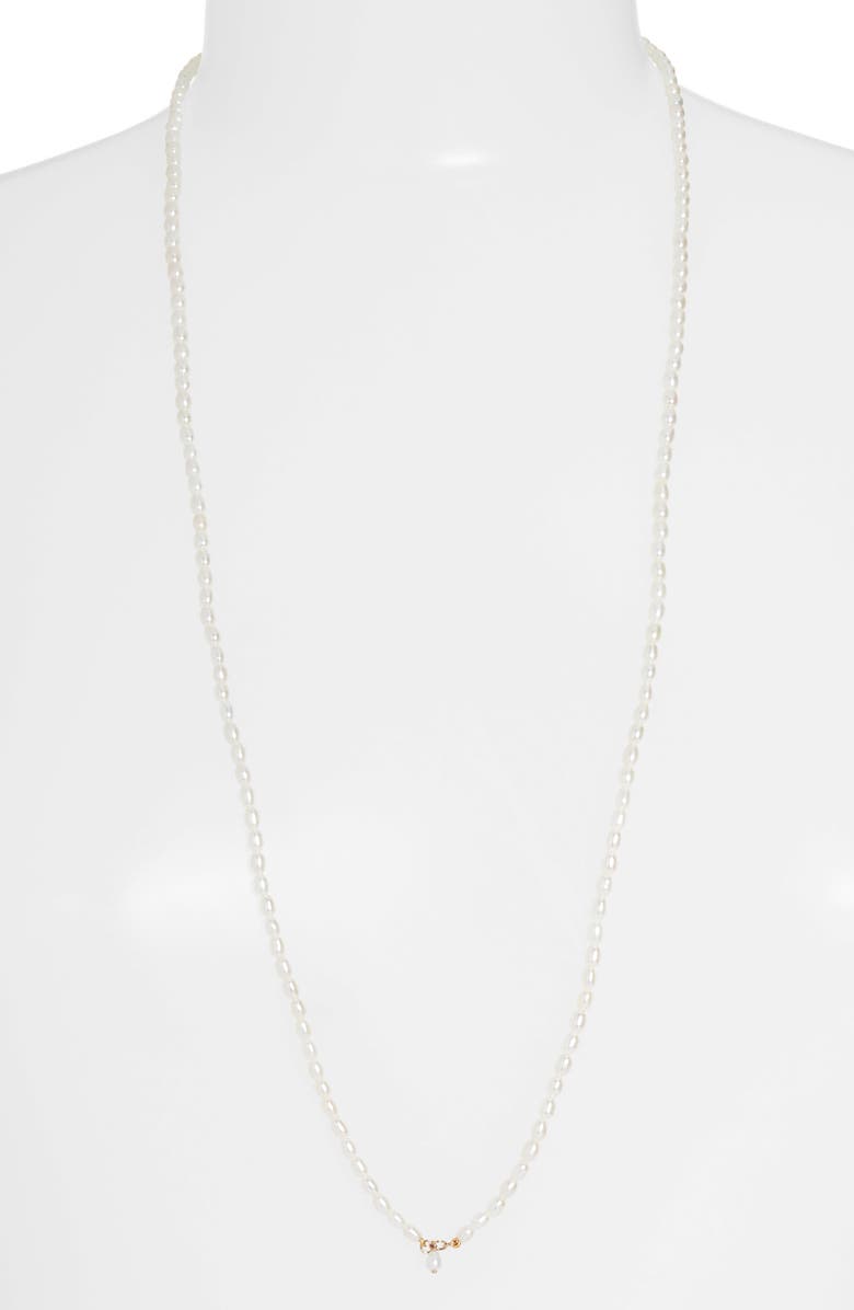 Poppy Finch Long Keshi Pearl Necklace, Alternate, color, 