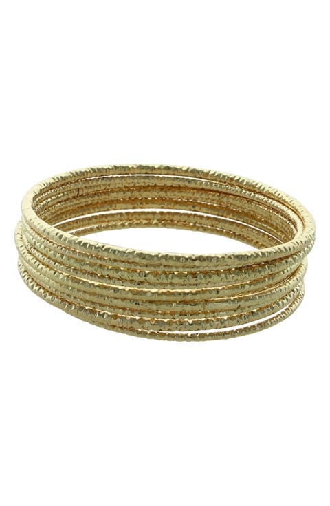 Inaya Set of 10 Bangle Bracelets