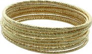 OLIVIA WELLES Inaya Set of 10 Bangle Bracelets