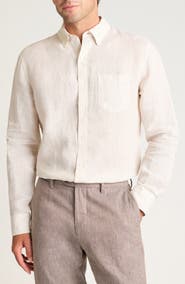 Bonobos Everyday Pinstripe Linen Button-Down Shirt
