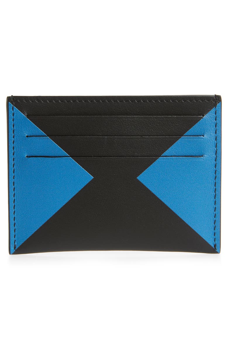 Givenchy Colorblock Calfskin Leather Card Case, Alternate, color, 