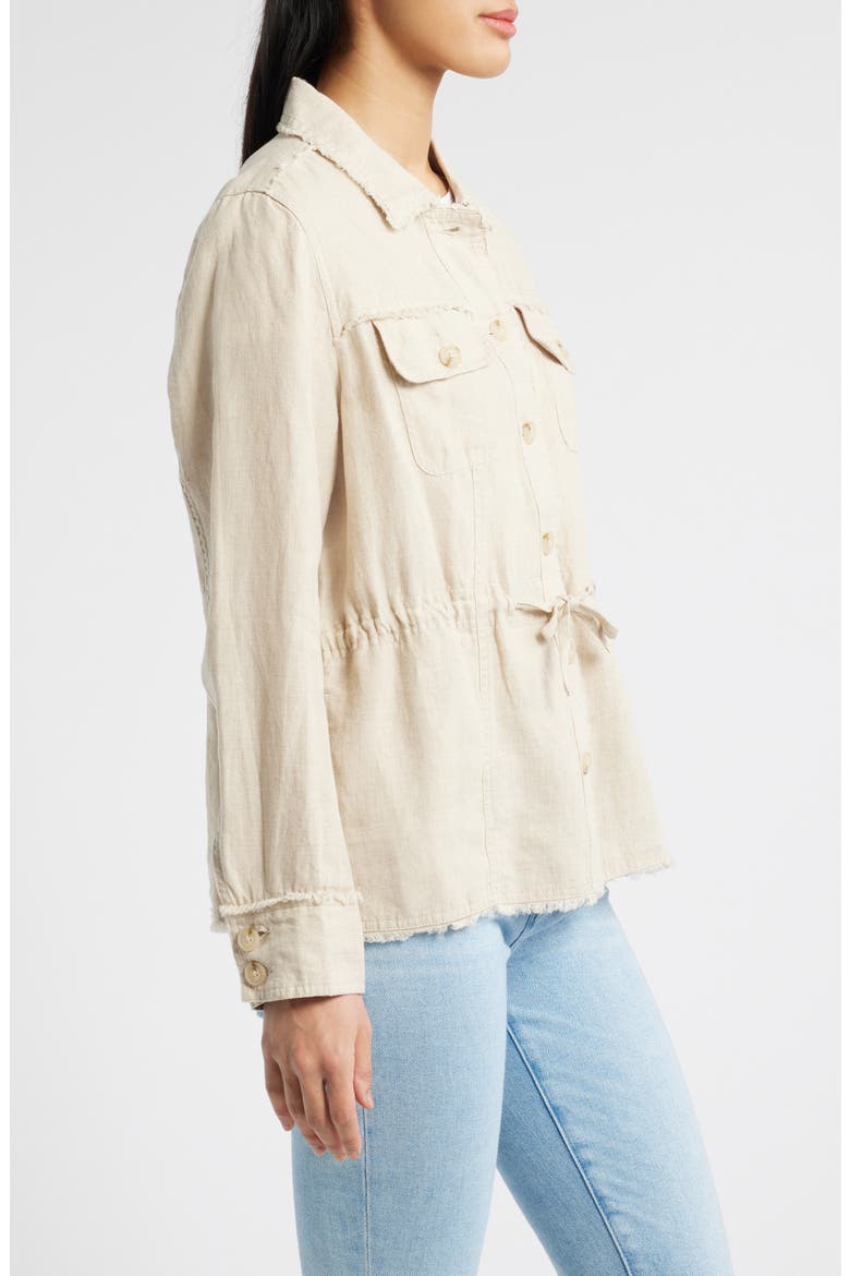Two Palms Linen Utility Jacket, Alternate, color, NATURAL