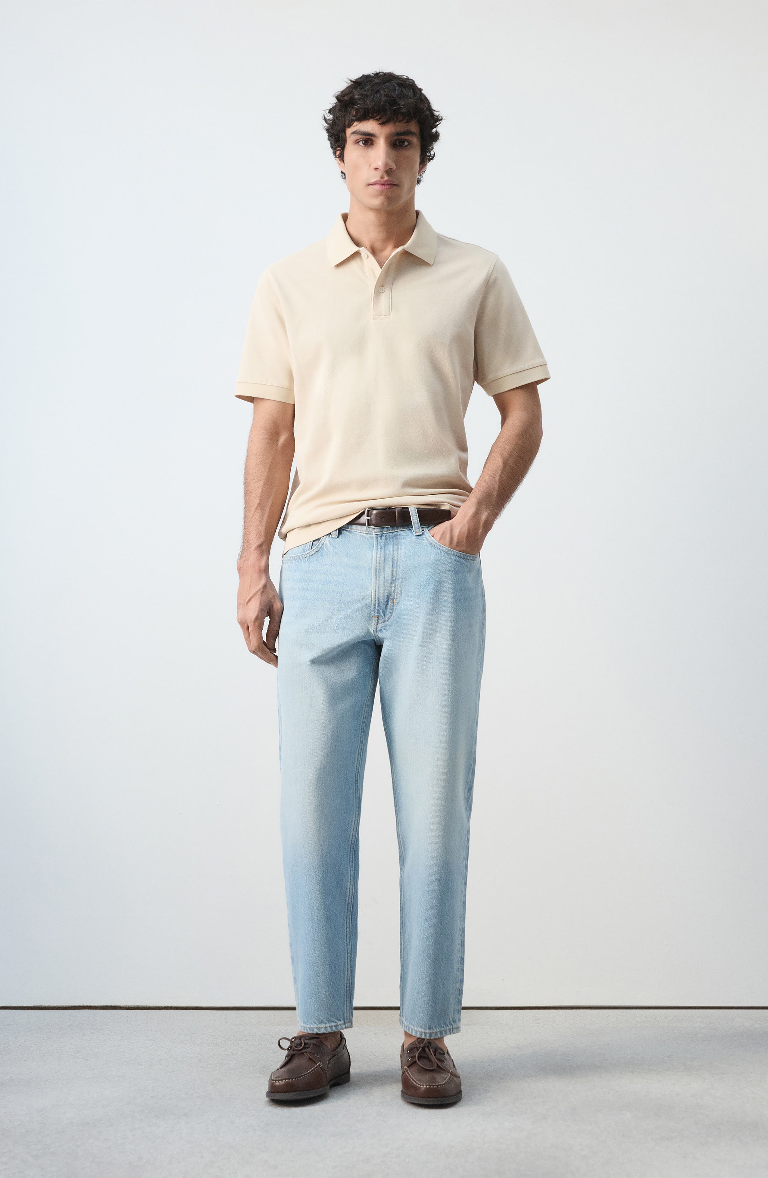 Regular Fit Cotton Pique Polo - image 4