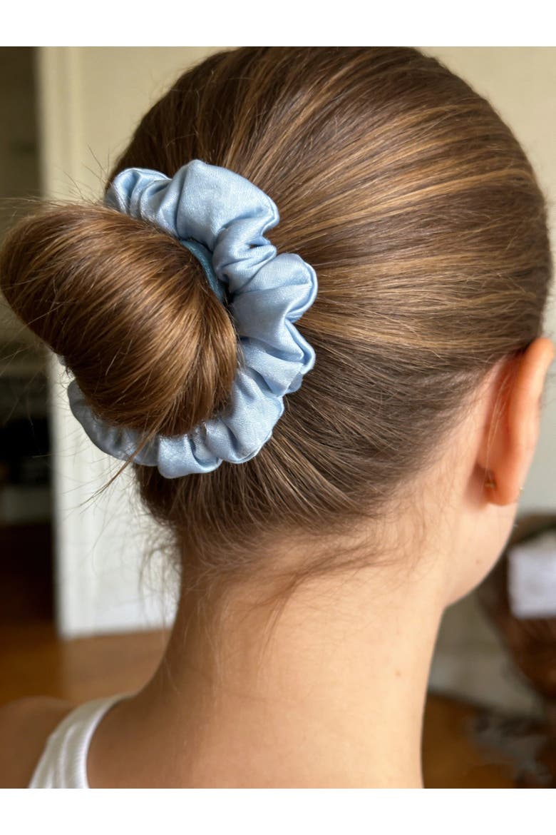 Pure Silk 3-Pack Scrunchies, Alternate, color, Darkblue